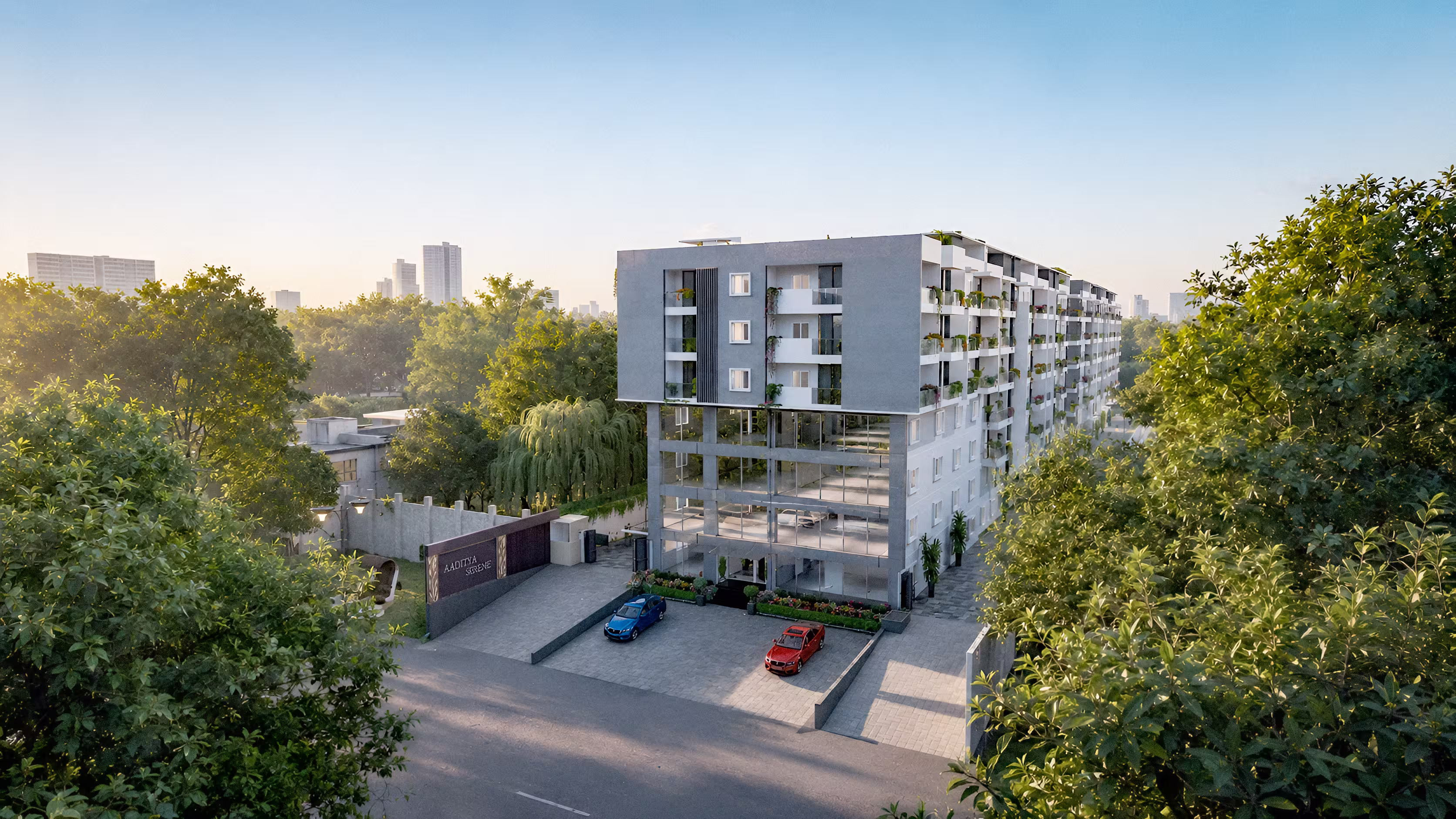 Architectural rendering of Aadhya Serene